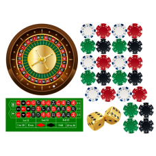 1028A3 Vafa Casino Roulette 40x30cm